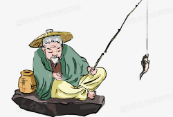 钓鱼漫画图片,漫画中的钓鱼瞬间